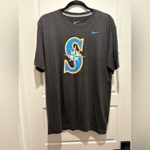 Nike Mariners Fluorescent Logo Shirt - size adult Large